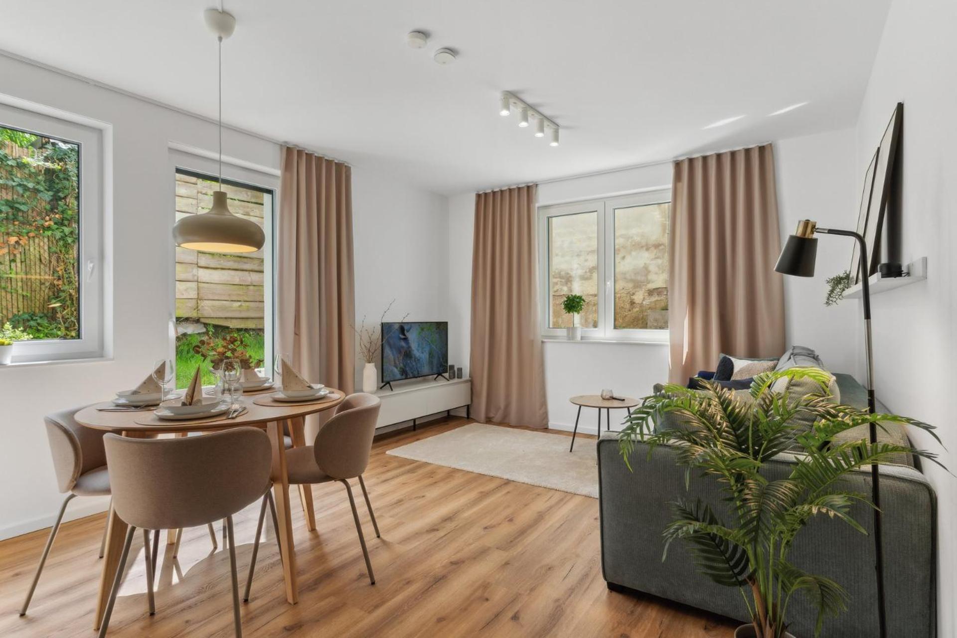 Deluxe Apartment In Bielefeld City Mit Parkplatz Und Terrasse Екстер'єр фото