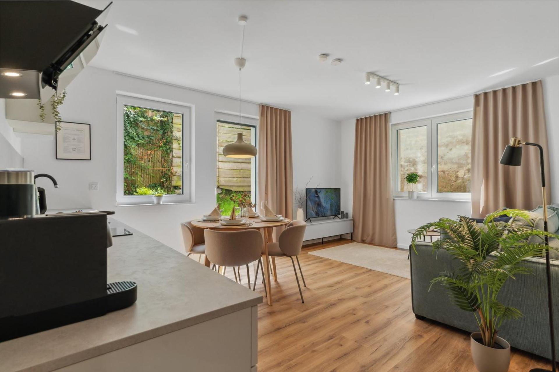 Deluxe Apartment In Bielefeld City Mit Parkplatz Und Terrasse Екстер'єр фото